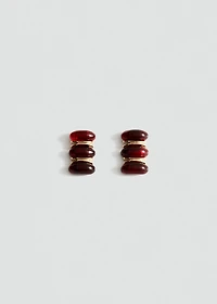 Embossed spiral earrings