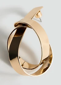 Intertwined knot earrings