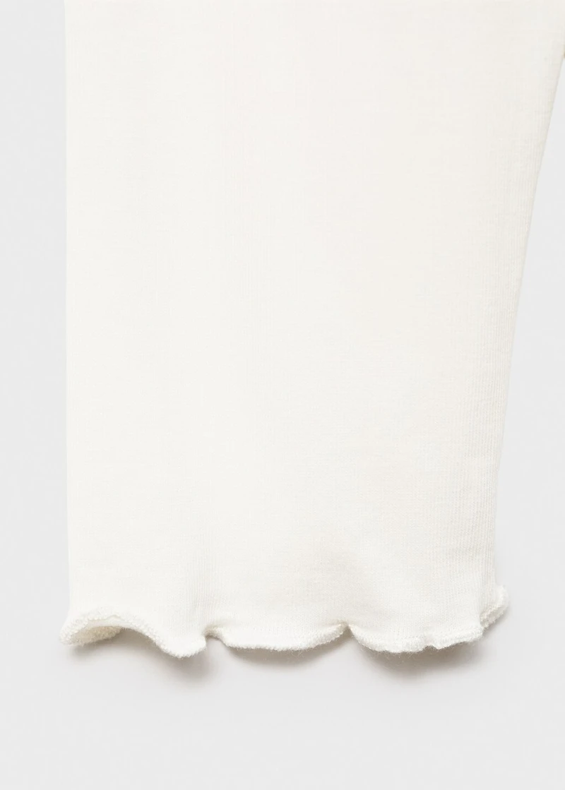 T-shirt with embroidered glitter