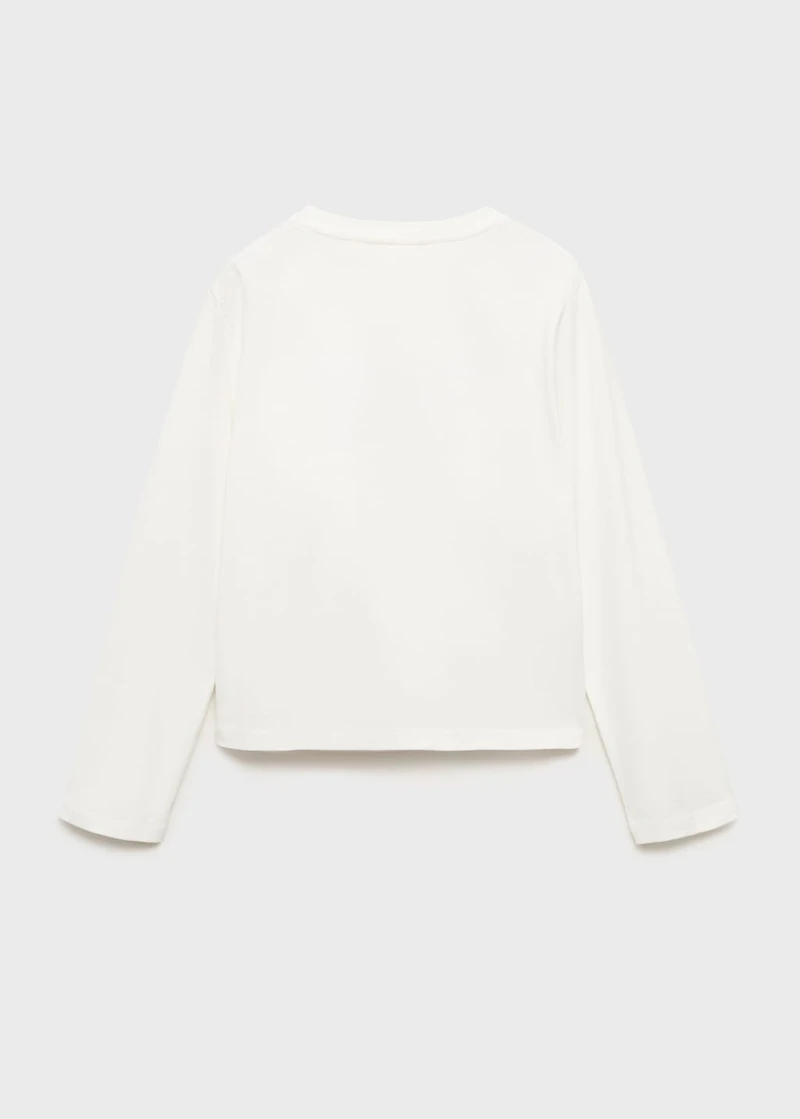 Leopard-embroidered t-shirt