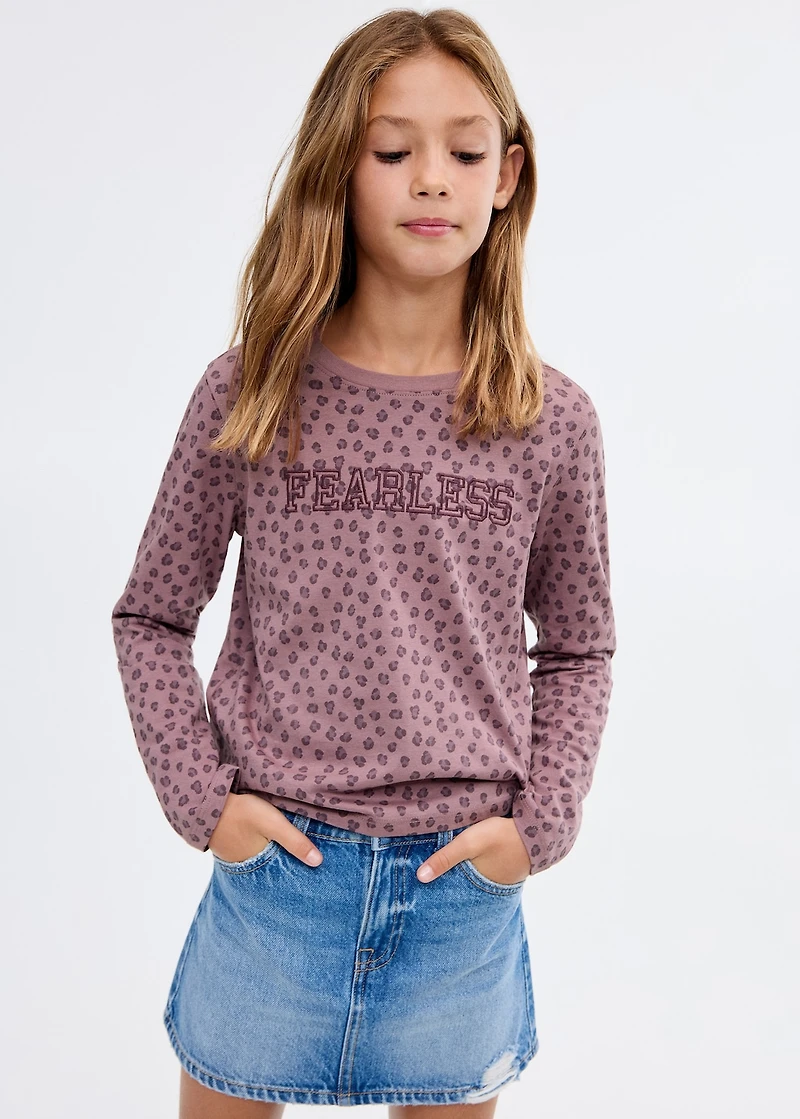 Leopard-print T-shirt