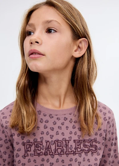 Leopard-print T-shirt