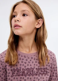 Leopard-print T-shirt