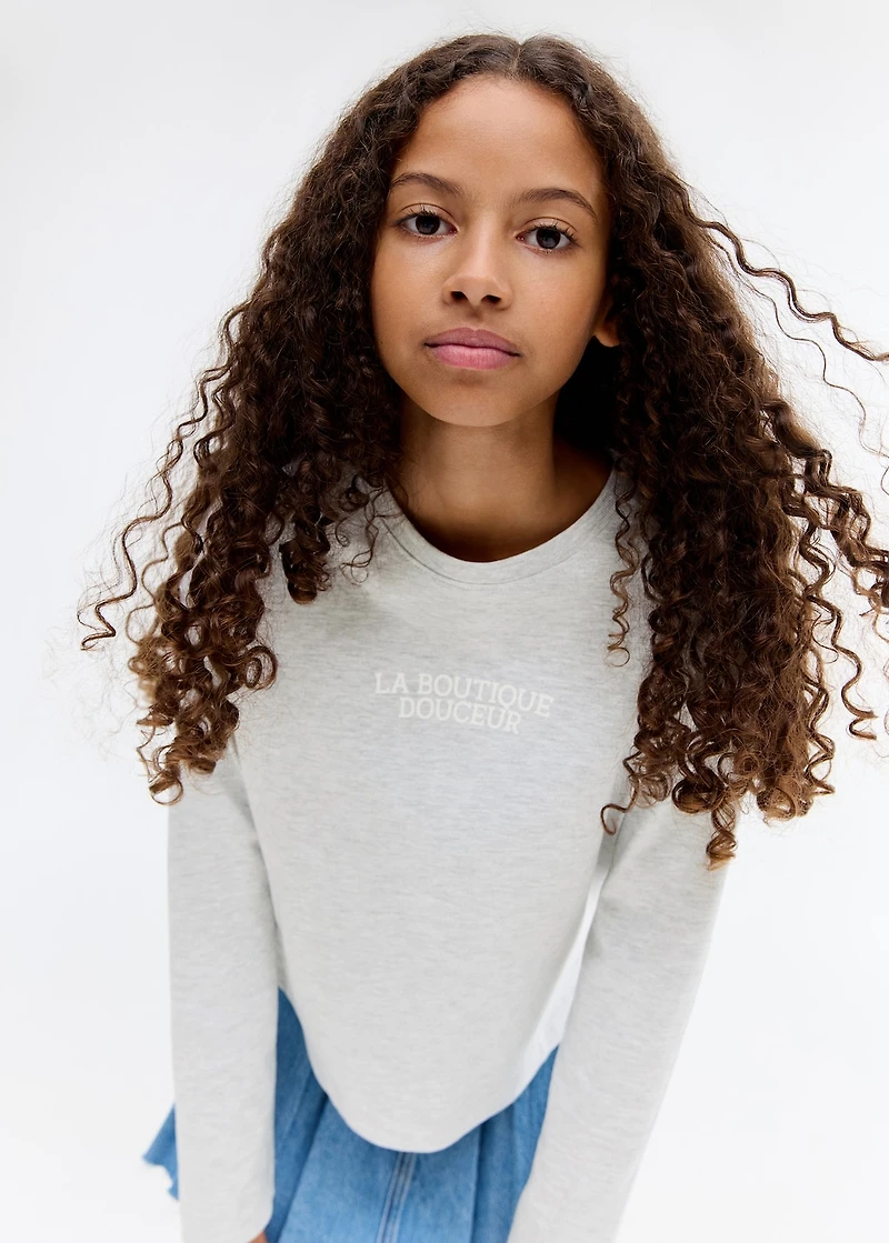 Printed long sleeve t-shirt