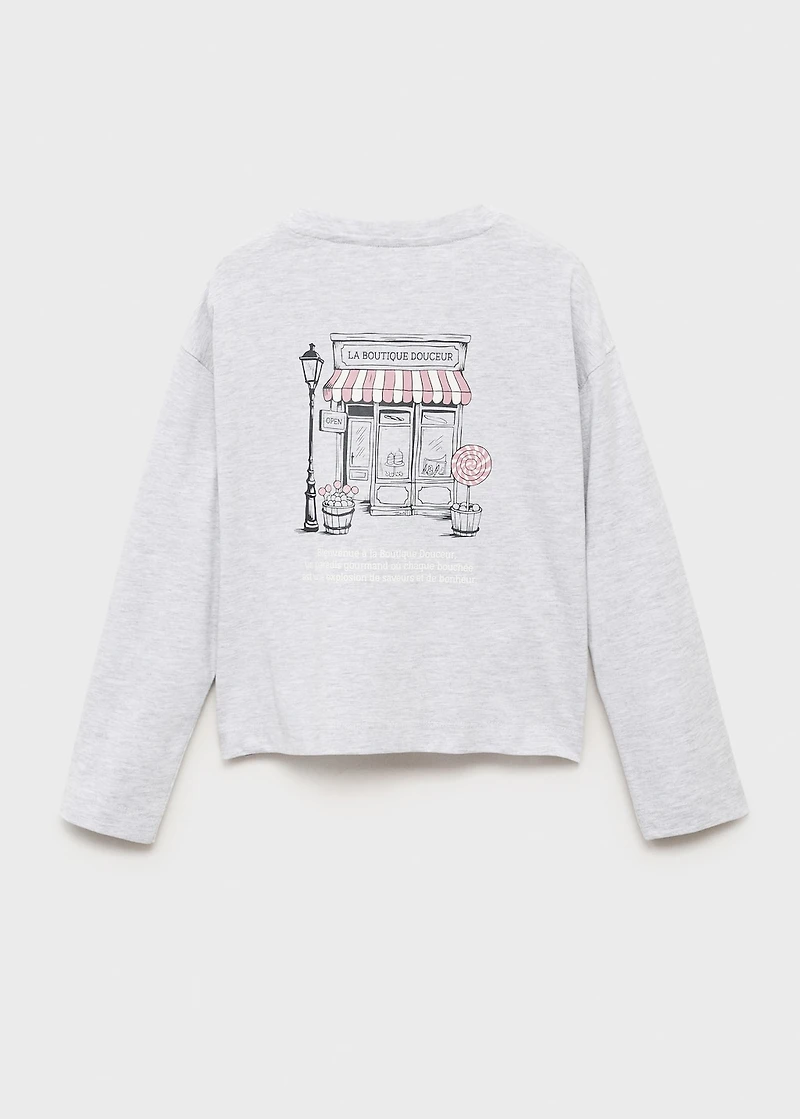 Printed long sleeve t-shirt