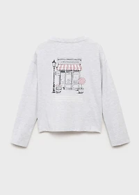 Printed long sleeve t-shirt