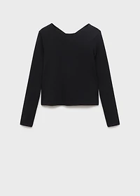 T-shirt with open back