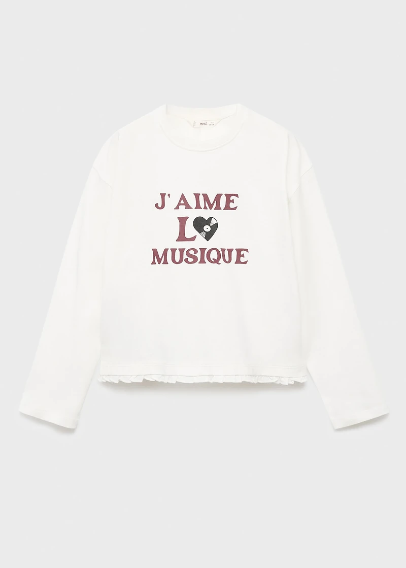 Printed long sleeve t-shirt