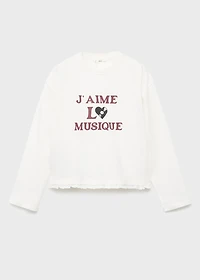 Printed long sleeve t-shirt