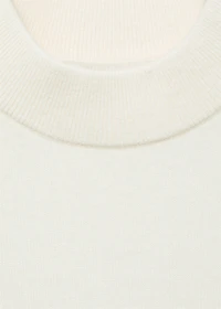 High collar wool sweater