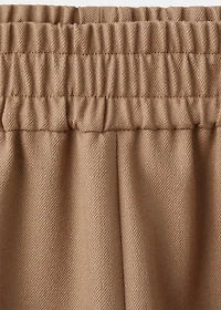 100% wool pants with elastic waist
