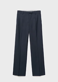 Pinstripe suit trousers