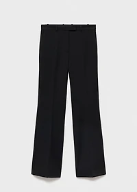 Mid-rise flare pants