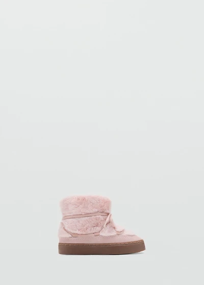 Hair lace ankle boots