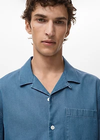 100% cotton denim shirt