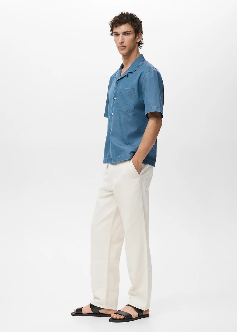 100% cotton denim shirt