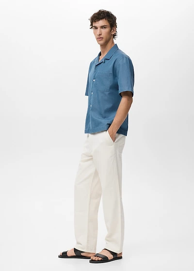 100% cotton denim shirt