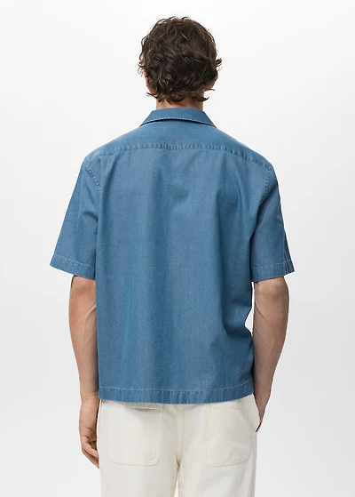 100% cotton denim shirt