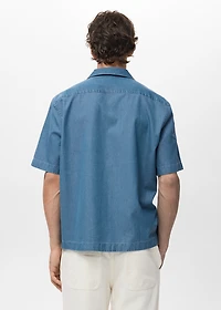 100% cotton denim shirt