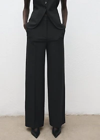 Pleated suit pants