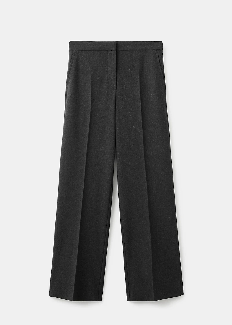 Pleated suit pants