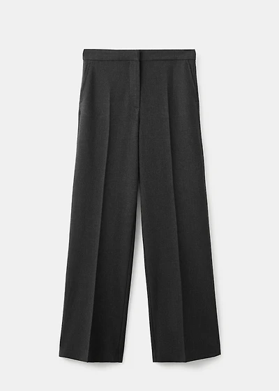 Pleated suit pants