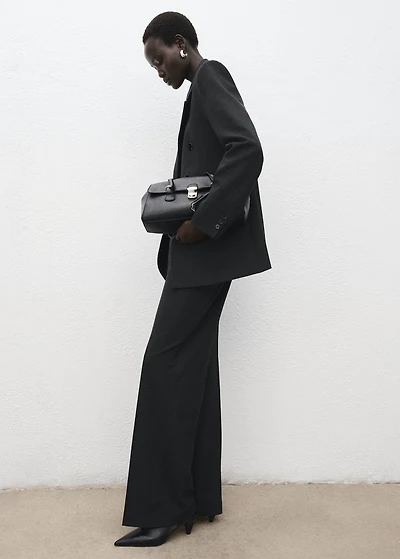 Pleated suit pants