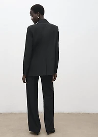 Pleated suit pants