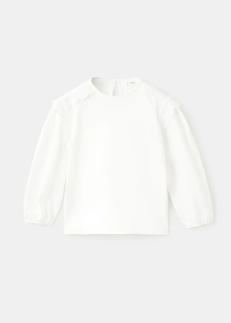 T-shirt with lace details