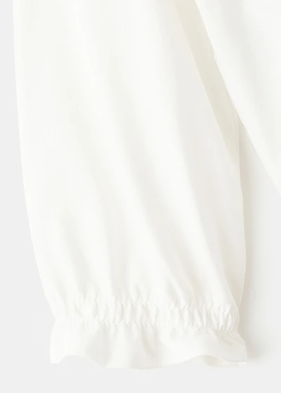 Printed cotton-blend t-shirt