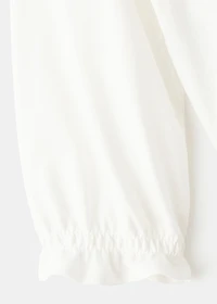 Printed cotton-blend t-shirt