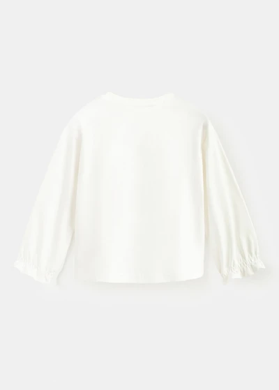 Printed cotton-blend t-shirt