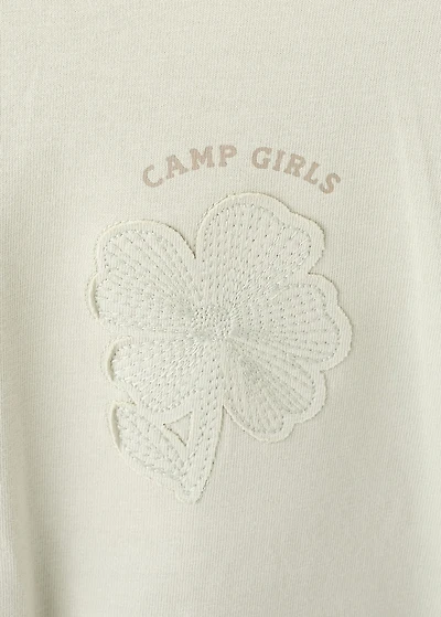 Embroidered cotton T-shirt