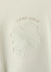 Embroidered cotton T-shirt