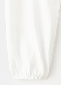 Floral-embroidered t-shirt