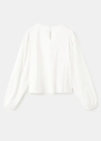 Floral-embroidered t-shirt