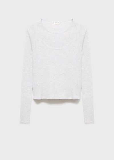 Double-layer cotton T-shirt
