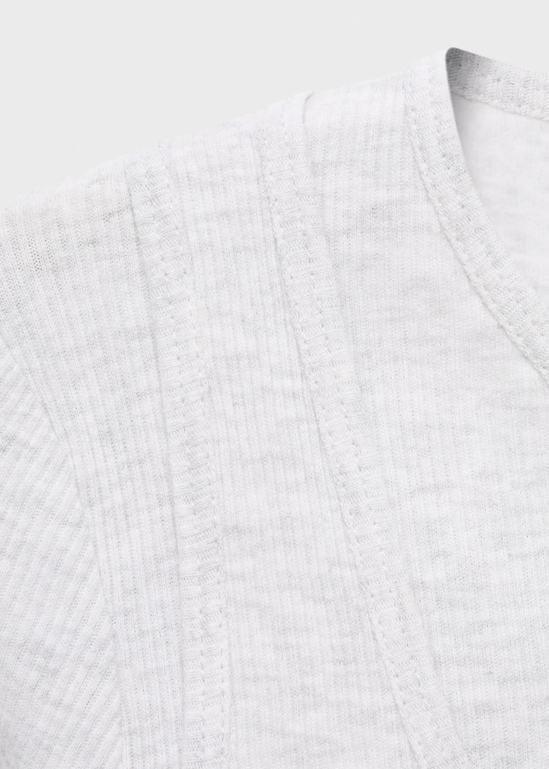 Double-layer cotton T-shirt