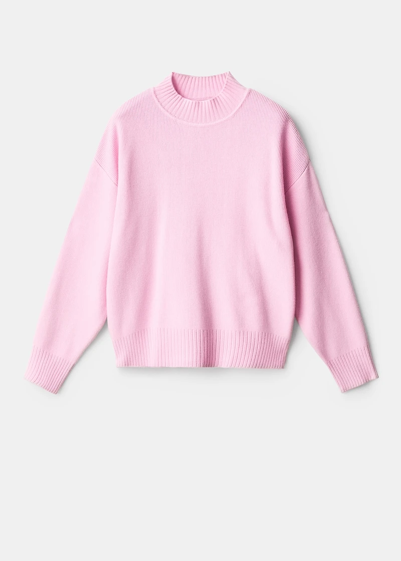 High collar sweater