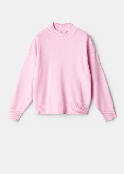 High collar sweater