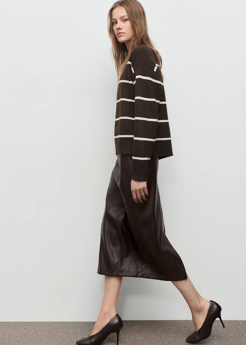 Knit striped sweater