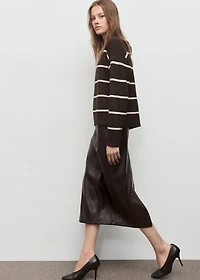 Knit striped sweater