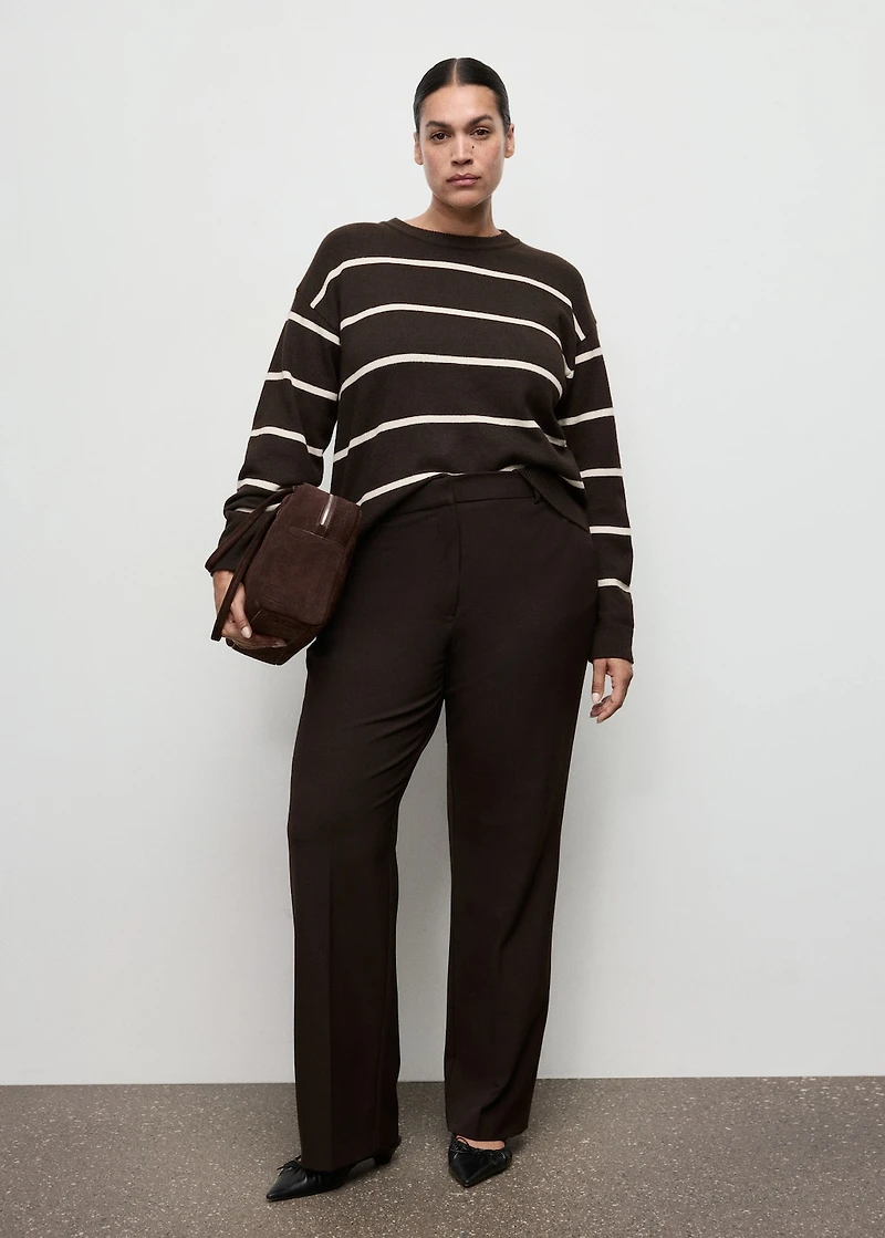 Knit striped sweater