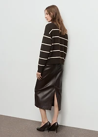 Knit striped sweater