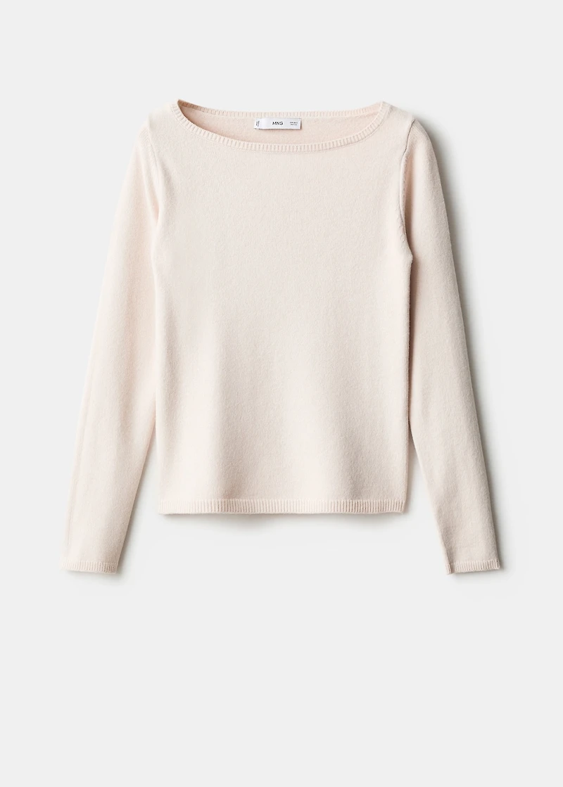 Boat neck sweater