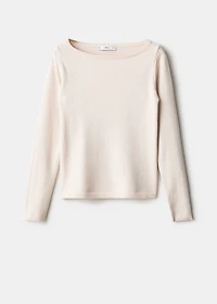 Boat neck sweater