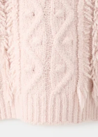 Braided knitted sweater