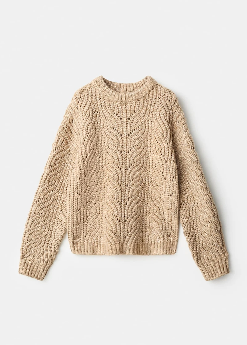 Chunky-knit sweater