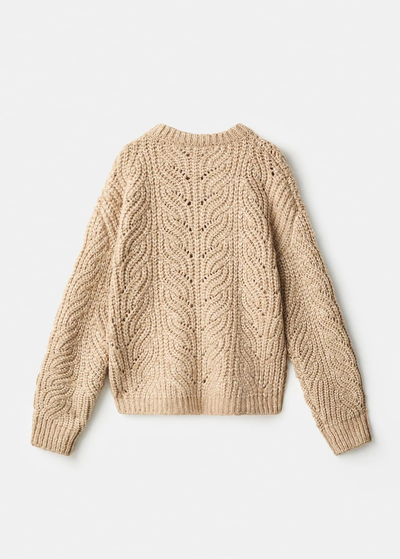 Chunky-knit sweater