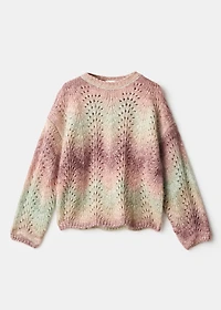 Multi-coloured knit sweater
